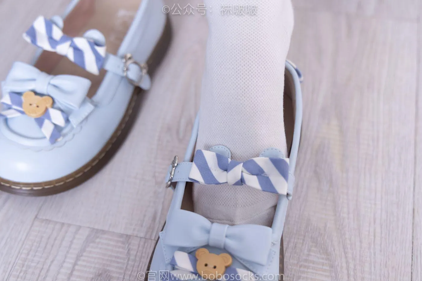 [BoBoSocks袜啵啵]NO.070 稚予-皮鞋、拖鞋、过膝袜、白棉袜 [148P]插图2